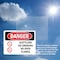 Signmission Acetylene No Smoking No Open Flames Danger Sign, Plastic, 10in W x 7in L, 2PK OS-2PACK-DS-P-710-L-1016 - alternate 3